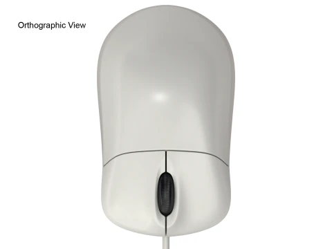 Mouse per computer con presa USB Modello 3D