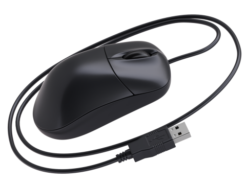 Computer Mouse with USB Plug Modelo 3D