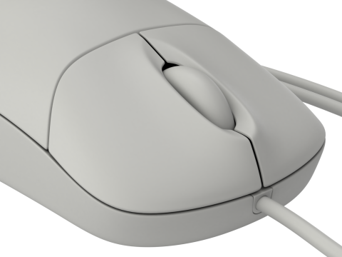 Computer Mouse with USB Plug Modelo 3D