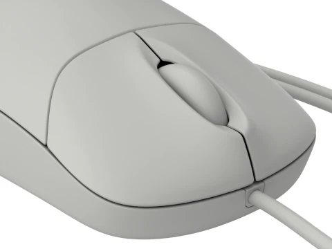 Mouse per computer con presa USB Modello 3D