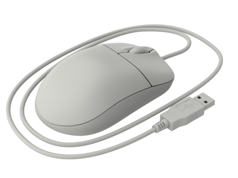 Computer Mouse with USB Plug Modelo 3D