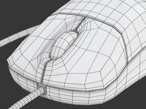 Computer Mouse with USB Plug Modelo 3D