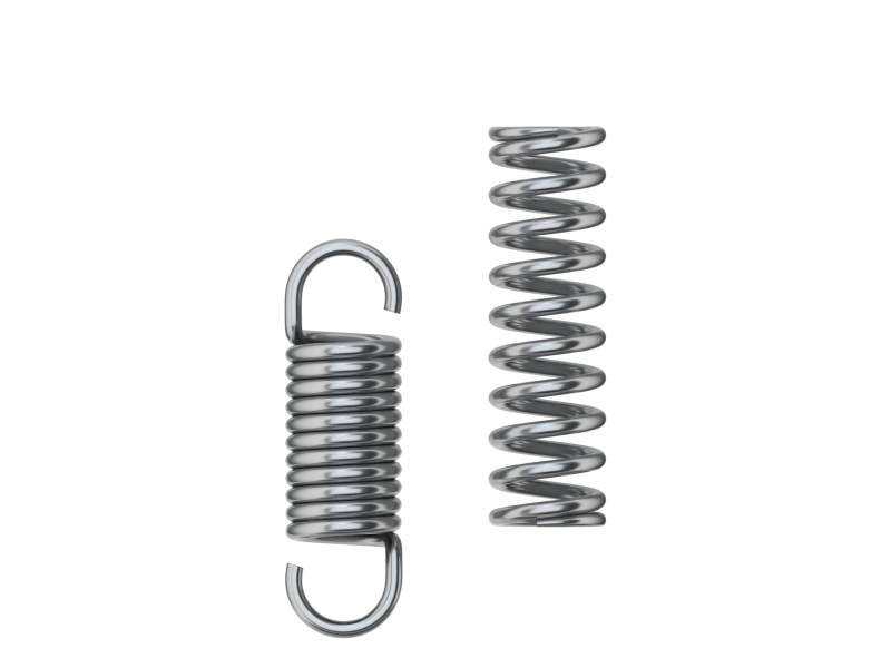 Animated Metal Springs 3D 模型 .c4d .max .obj .3ds .fbx .stl .blend 