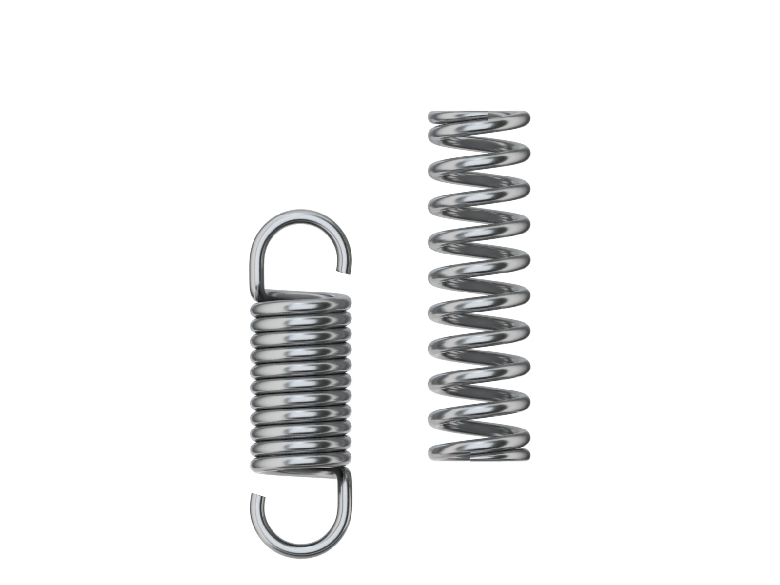Animated Metal Springs 3D Model .c4d .max .obj .3ds .fbx .stl .blend 