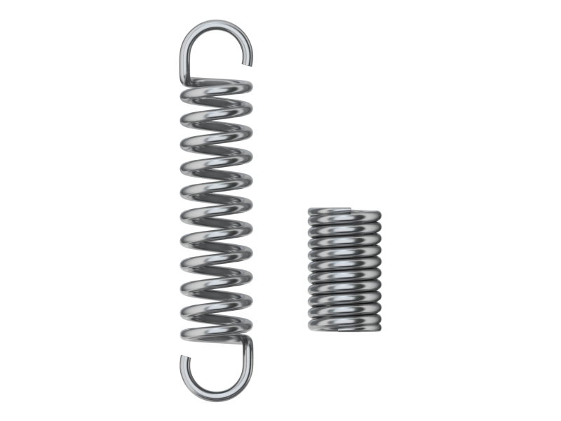 Animated Metal Springs 3D Model in Parts 3DExport