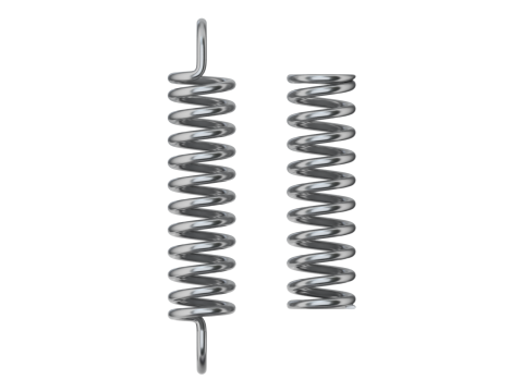 Animated Metal Springs 3D 模型