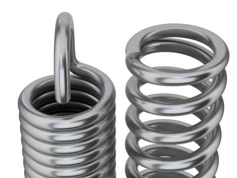 Animated Metal Springs 3D 模型