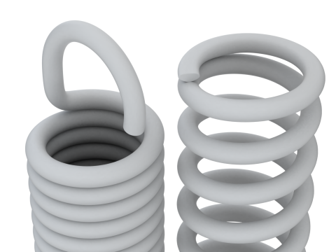 Animated Metal Springs 3D 模型