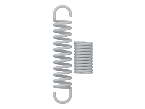 Animated Metal Springs 3D 模型
