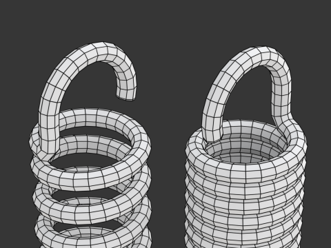 Animated Metal Springs 3D 模型