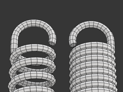 Animated Metal Springs 3D 模型