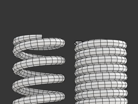 Animated Metal Springs 3D 模型