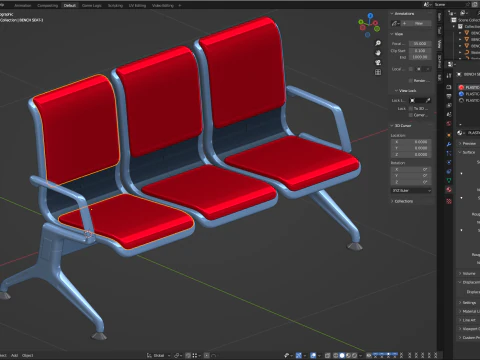 Sede dell'aeroporto Modello 3D