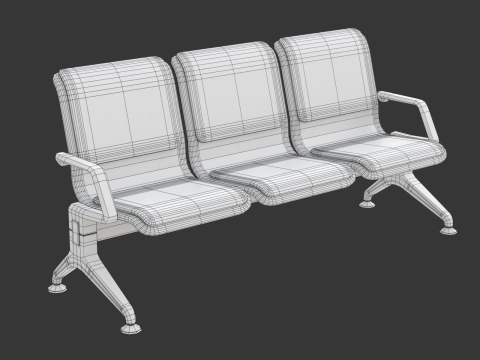 Airport seat Modelo 3D