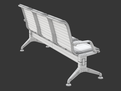 Airport seat Modelo 3D