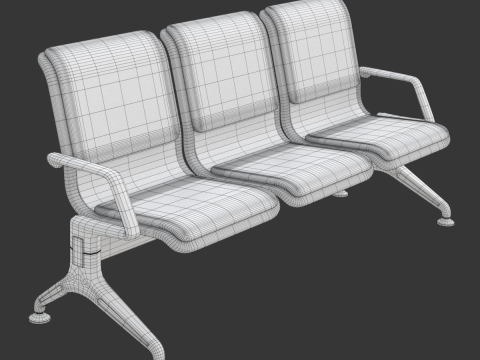 Airport seat Modelo 3D