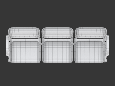 Airport seat Modelo 3D