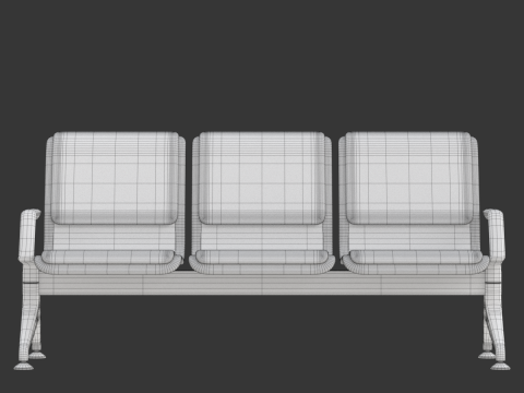 Airport seat Modelo 3D