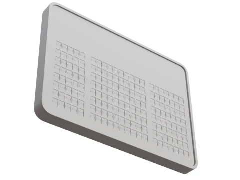 Vluchtinformatiebord 3D Model