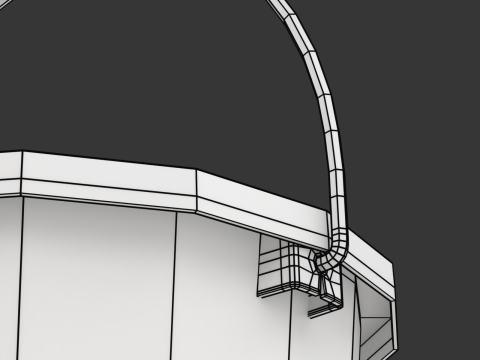 Plastic Bucket with Metal Handle and Lid 3D Model