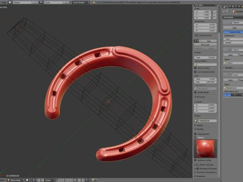 Ferro di cavallo Modello 3D