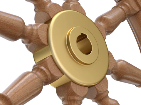 Ruota della nave Modello 3D