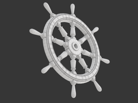 Ship Wheel Modelo 3D