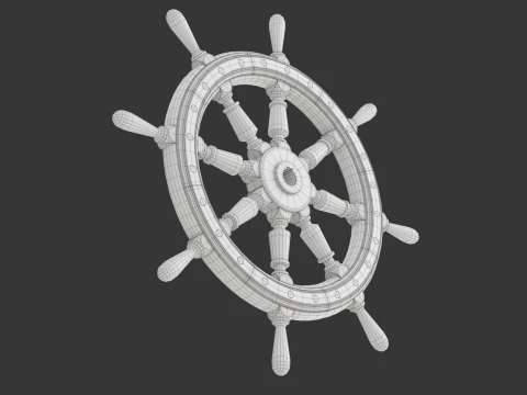 Ruota della nave Modello 3D