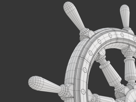 Ship Wheel Modelo 3D