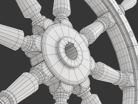Ship Wheel Modelo 3D