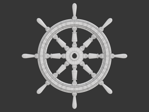 Ship Wheel Modelo 3D
