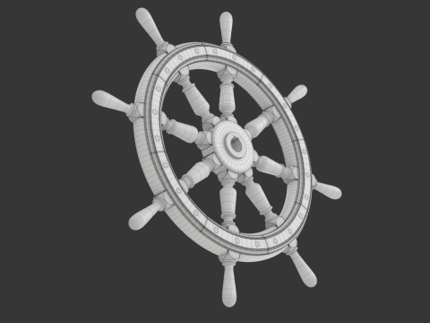 Ship Wheel Modelo 3D