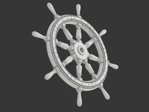 Ruota della nave Modello 3D