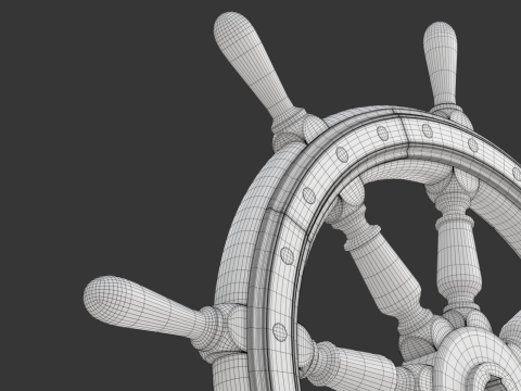 Ship Wheel Modelo 3D
