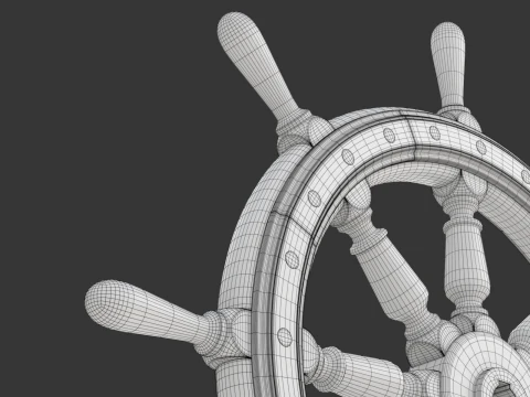 Ruota della nave Modello 3D