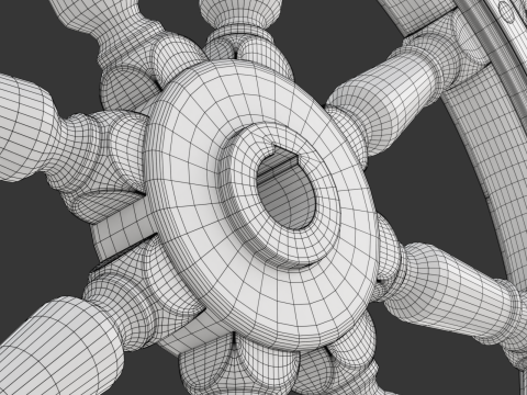 Ship Wheel Modelo 3D