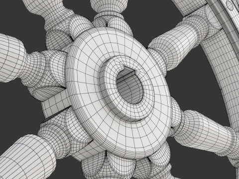 Ruota della nave Modello 3D