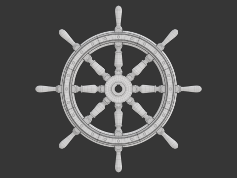 Ship Wheel Modelo 3D