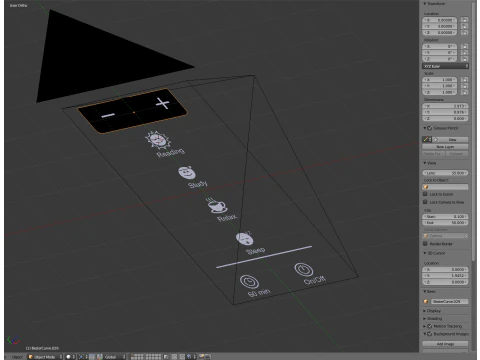Modern Table Led Lamp 3D Model