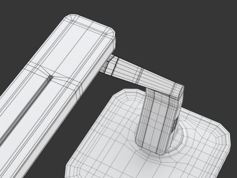 Modern Table Led Lamp 3D Model