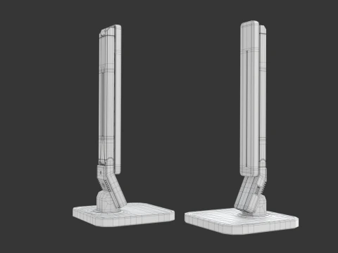 Modern Table Led Lamp 3D Model