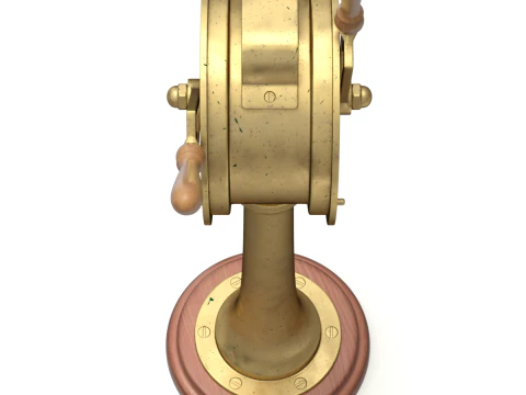 Brass Engine Room Telegraph 3D Model