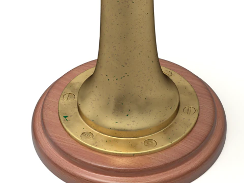 Brass Engine Room Telegraph 3D Model
