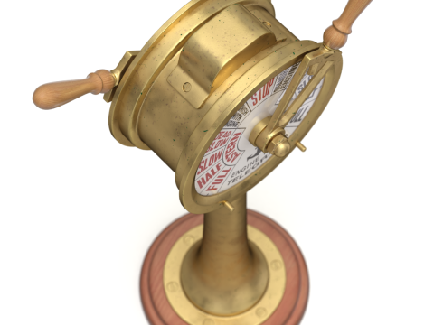 Brass Engine Room Telegraph Modelo 3D