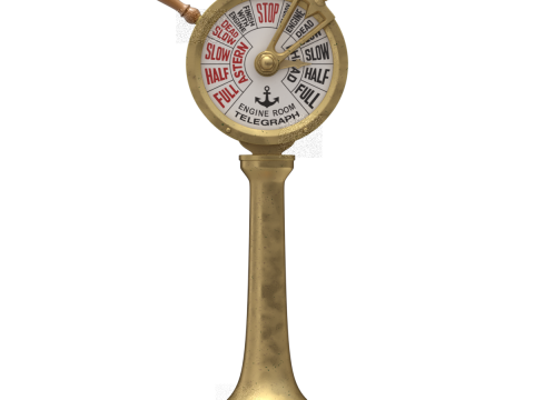 Brass Engine Room Telegraph Modelo 3D
