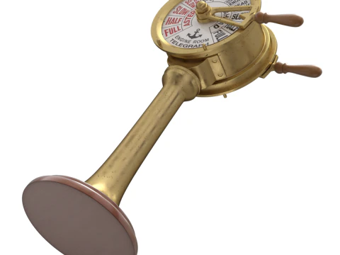 Brass Engine Room Telegraph 3D Model