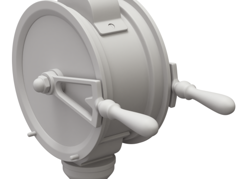 Brass Engine Room Telegraph Modelo 3D
