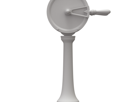 Brass Engine Room Telegraph Modelo 3D