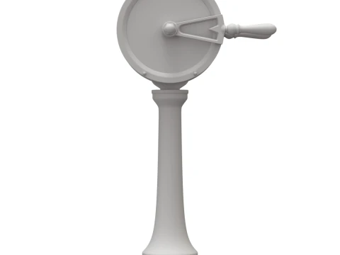 Brass Engine Room Telegraph 3D Model