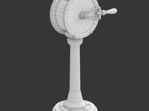 Brass Engine Room Telegraph Modelo 3D